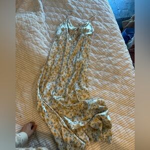 Floral satin  Maxi Dress